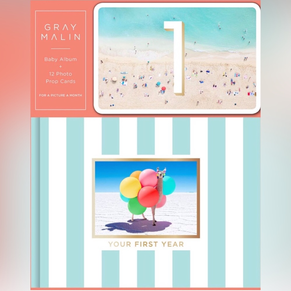 Gray Malin Baby Album 12 Photo Prop Cards for a picture a month